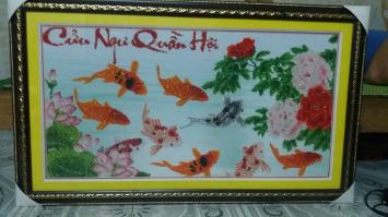 Đóng khung tranh thêu chữ thập ở đâu đẹp?